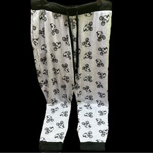 Disney Mickey Mouse Print Joggers size L